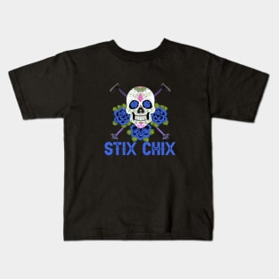 STIX CHIX BLUE Kids T-Shirt